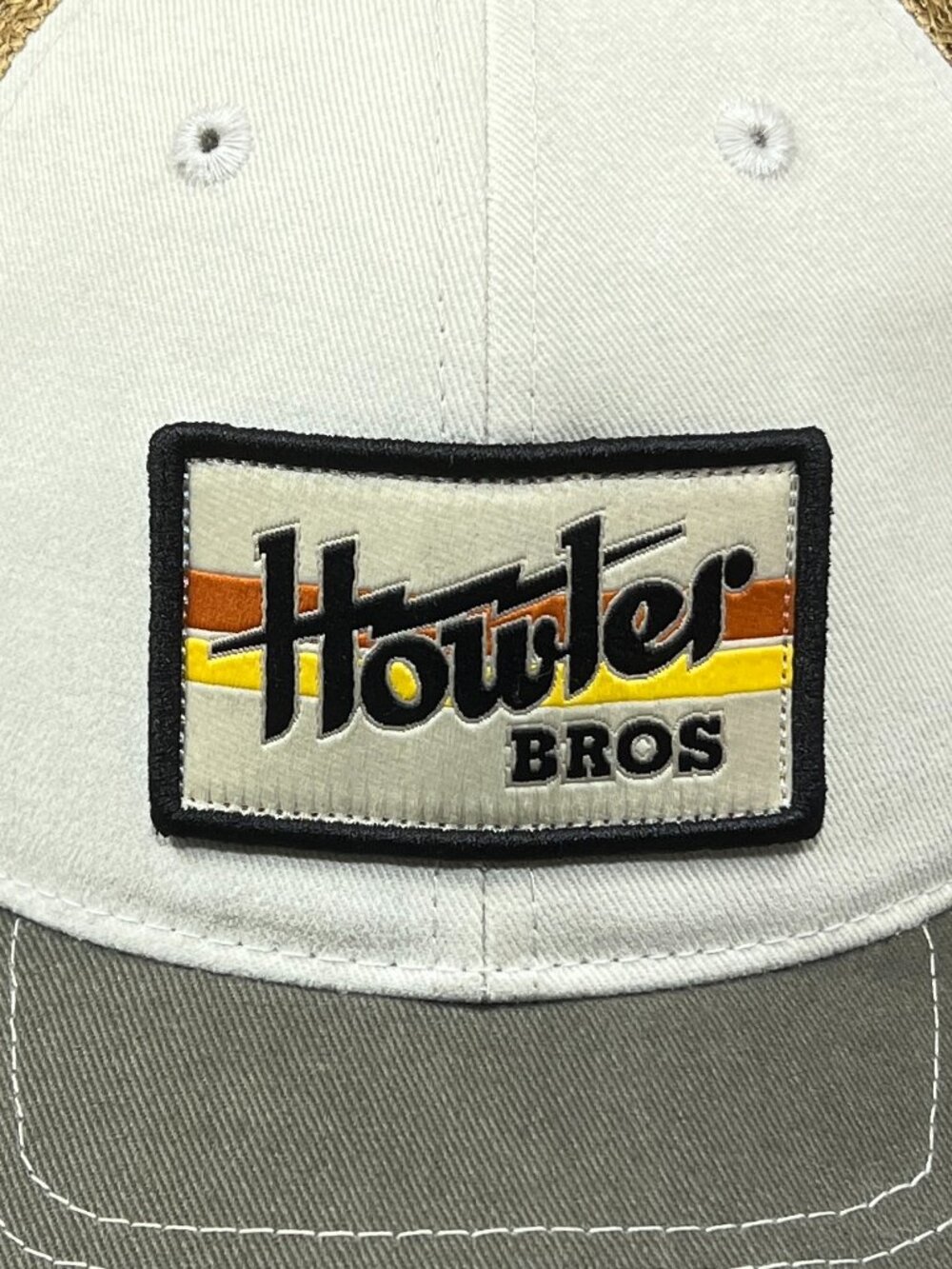 Howler Bros Heed The Call Snapback Hat Cap Ivory Trucker Mesh Fishing Surf Mens - Picture 9 of 15